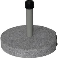 Outdoor Living - Parasolvoet rond graniet 40kg grijs