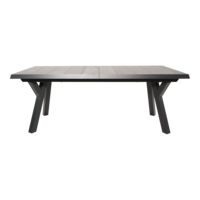 Outdoor Living -  Uittrektafel Castilla 2.0 Negro Exclusive 204-264x102cm