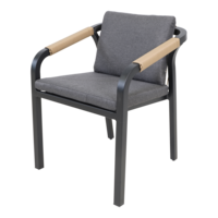 Outdoor Living - Stapelstoel Rimini zwart