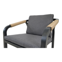 Outdoor Living - Stapelstoel Rimini zwart