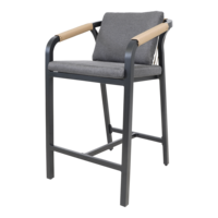 Outdoor Living - Barstoel Rimini zwart