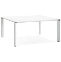 Bureau-Vergadertafel EFYRA Wit-Wit 160x160cm