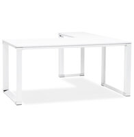 Hoekbureau WARNER Wit 170x160x74cm
