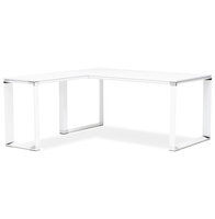 Hoekbureau WARNER Wit 170x160x74cm