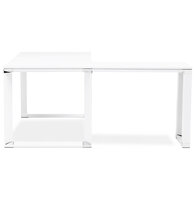Hoekbureau WARNER Wit 170x160x74cm