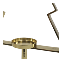 Outdoor Living - Kerstboom Aurum met windlicht alu goud met goud glas 70cm