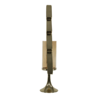 Outdoor Living - Kerstboom Aurum met windlicht alu goud met goud glas 89cm