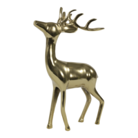 Outdoor Living - Figuur staand Hert alu goud 30x15x48cm