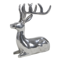 Outdoor Living - Beeld liggend Hert alu 18x13x23cm