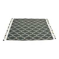 Outdoor Living - Plaid Pompon green, 125x150cm