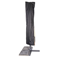 Outdoor Living - Beschermhoes zwart zweefparasol, stok, &Oslash;3,5m/3x3m, waterdicht
