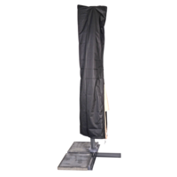 Beschermhoes zwart zweefparasol, stok, 3x4m, waterdicht