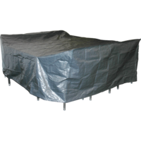 Outdoor Living - Beschermhoes grijs zitgroep groot 300x250cm