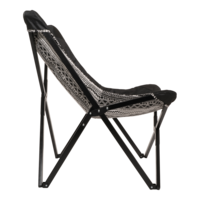 Outdoor Living - Vlinderstoel Asteca Zwart-Wit 70x81,5x98cm
