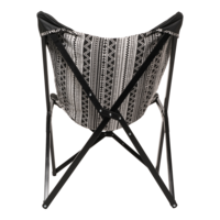 Outdoor Living - Vlinderstoel Asteca Zwart-Wit 70x81,5x98cm