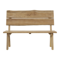 Outdoor Living - Bank teak boomstam 130cm