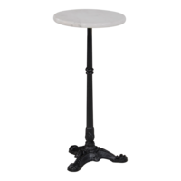 Outdoor Living - Bijzettafel marmer wit &Oslash;30x60cm