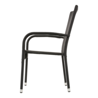 Outdoor Living - Stapelstoel Corona zwart