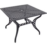 Outdoor Living - Vierkante tafel Trafalgar gietaluminium 100x100cm