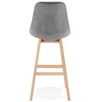 Maysun - Design Barkruk - BABETTE Grijs - Naturel