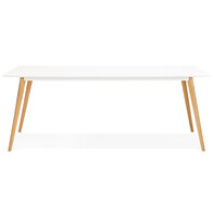 Maysun - Design Eettafel - SAMMY Wit 200x90cm