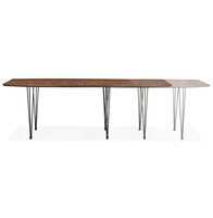 Maysun - Design Eettafel - STACY Walnoot Uitschuifbaar