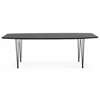 Maysun - Design Eettafel - STACY Zwart Uitschuifbaar