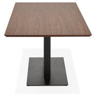 Maysun - Design Eettafel - JAILY Walnoot - Zwart 180x90cm