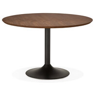 Maysun - Design Eettafel - PAREL Walnoot &Oslash; 120cm