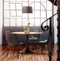 Maysun - Design Eettafel - PAREL Walnoot &Oslash; 120cm