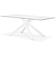 Maysun - Design Eettafel - VIVIAN Wit - Wit 180x90cm