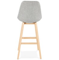 Maysun - Design Barkruk - QIARA Grijs - Naturel