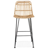 Maysun - Design Barkruk - LIANNE MINI Naturel - Zwart