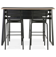 Maysun - Bartafel - MALIN Zwart - Zwart 60x150x105,5cm