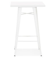 Maysun - Bartafel - TRISTAN Wit - Wit 70x70x105,5cm