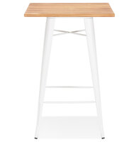 Maysun - Bartafel - FRENK Bruin - Wit 70x70x105,5cm
