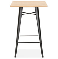 Maysun - Bartafel - FRENK Naturel - Zwart 70x70x105,5cm