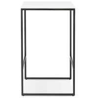 Maysun - Bartafel - MILES Wit - Zwart 60x60x102cm