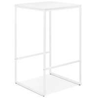 Maysun - Bartafel - MILES Wit - Wit 60x60x102cm