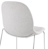 Maysun - Design Barkruk - PUCK Licht Grijs - Chroom