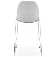 Maysun - Design Barkruk - PUCK MINI Licht Grijs - Chroom