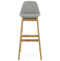 Maysun - Design Barkruk - ELISE Grijs - Naturel