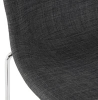 Maysun - Design Barkruk - PUCK Donker Grijs - Chroom
