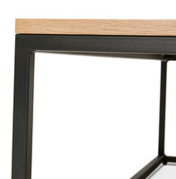 Maysun - Salontafel - PETRA - Naturel - Zwart 110x110x35cmMaysun - Salontafel - PETRA - Naturel - Zwart 110x110x35cm