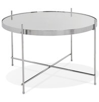 Maysun - Bijzettafel - ELIZE MEDIUM - Chroom &Oslash;63x40cm