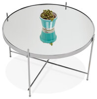 Maysun - Bijzettafel - ELIZE MEDIUM - Chroom &Oslash;63x40cm