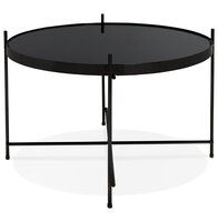 Maysun - Bijzettafel - ELIZE MEDIUM - Zwart &Oslash;63x40cm
