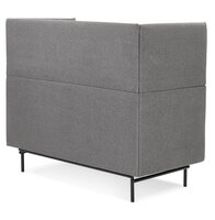 Maysun - Bank met hoge rugleuning - KUKI - Donkergrijs 150x76x126,5cm 