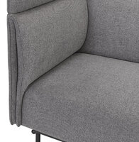 Maysun - Bank met hoge rugleuning - KUKI - Donkergrijs 150x76x126,5cm 