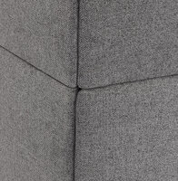 Maysun - Bank met hoge rugleuning - KUKI - Donkergrijs 150x76x126,5cm 